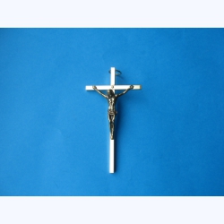 Krzyż metalowy kolor złoty mosiądz 9,5 cm 